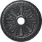 Ekena Millwork Bristol Ceiling Medallion (Fits Canopies up to 3 7/8"), 23 1/2"OD x 3 7/8"ID x 1"P, Pewter CM23BIPES - alternate 1
